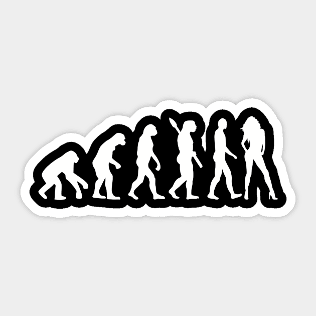 Model evolution Sticker by Designzz